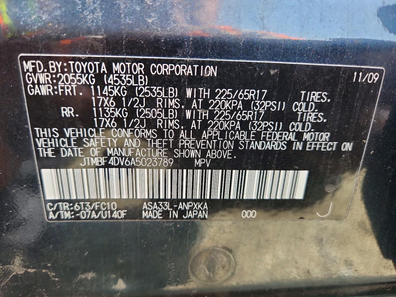 2010 Toyota Rav4 Base