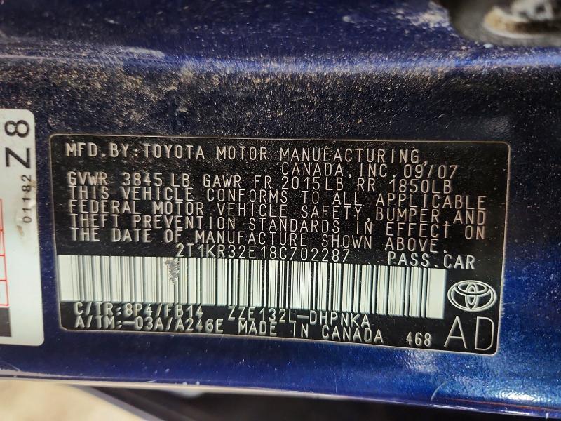 2008 Toyota Matrix xr