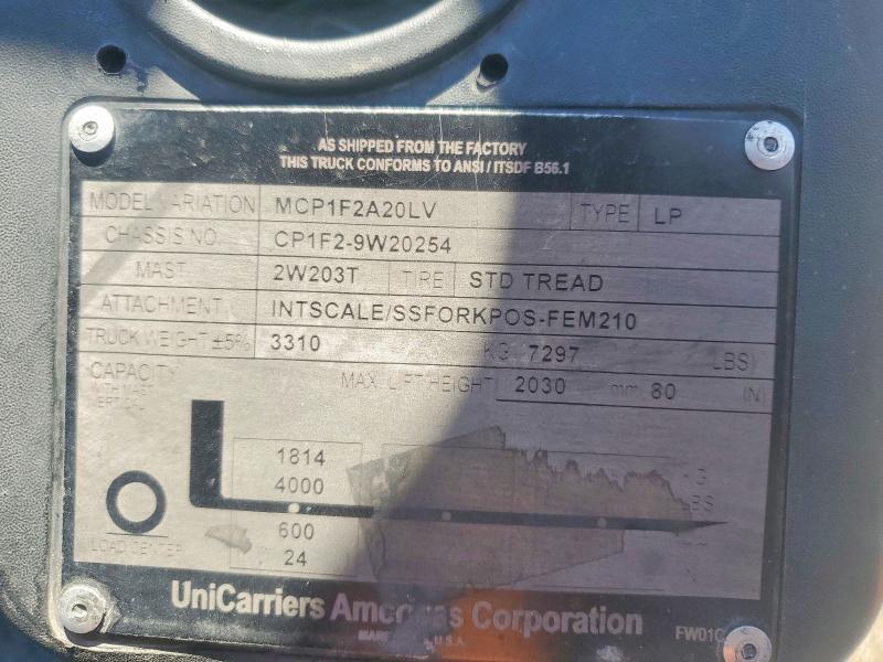 2015 Nissan MCP1F2A20LV Forklift