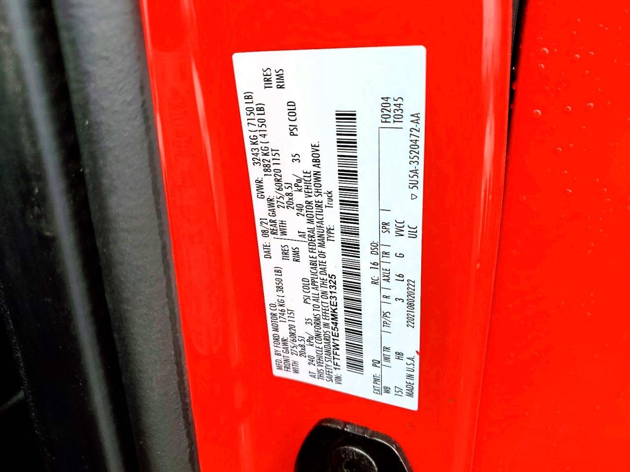 2021 Ford F150 Supercrew