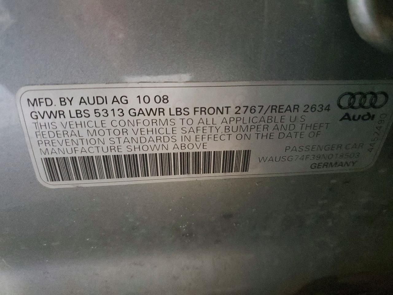 2009 Audi A6 Premium Plus