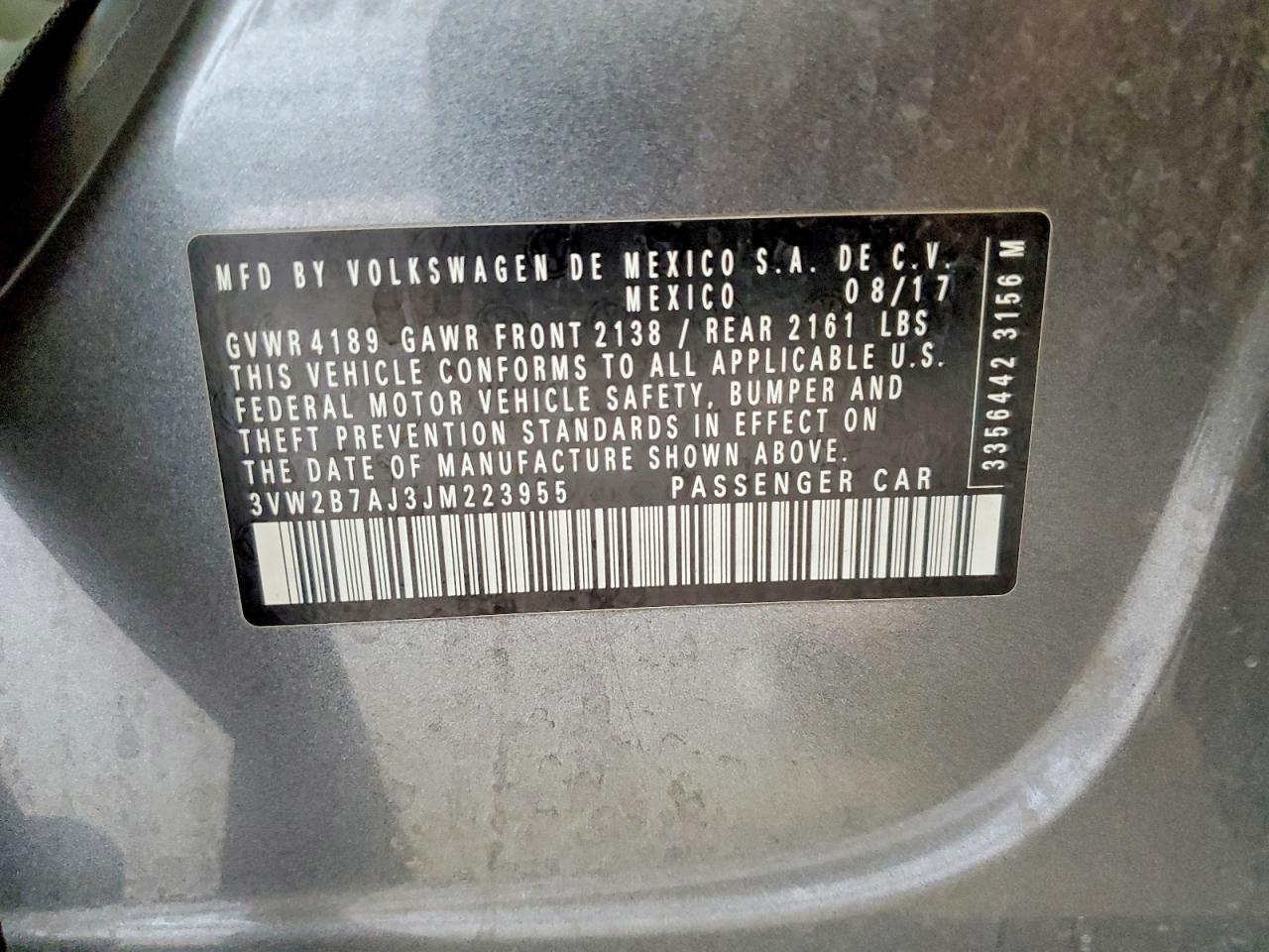 2018 Volkswagen Jetta s