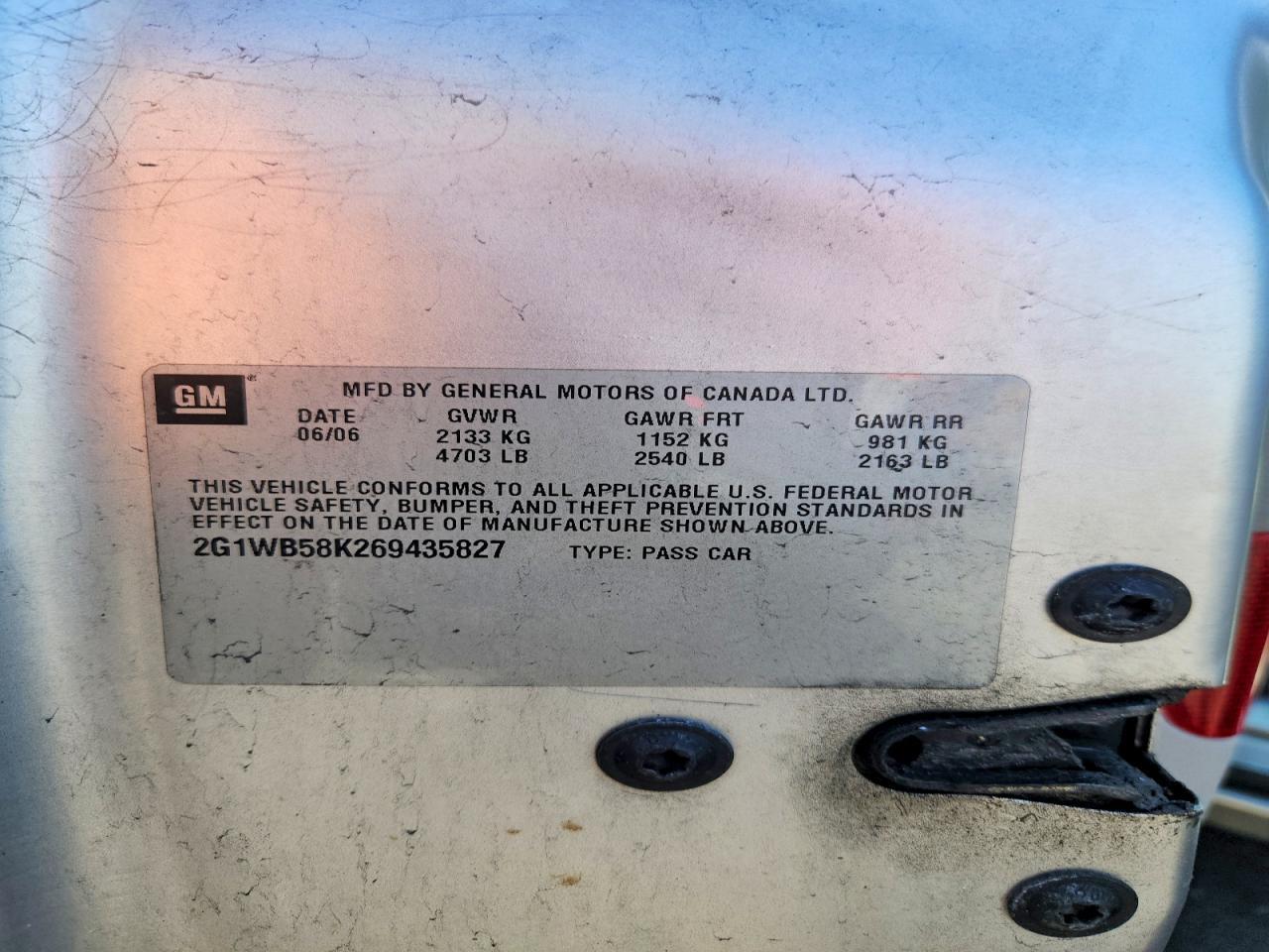 2006 Chevrolet Impala ls