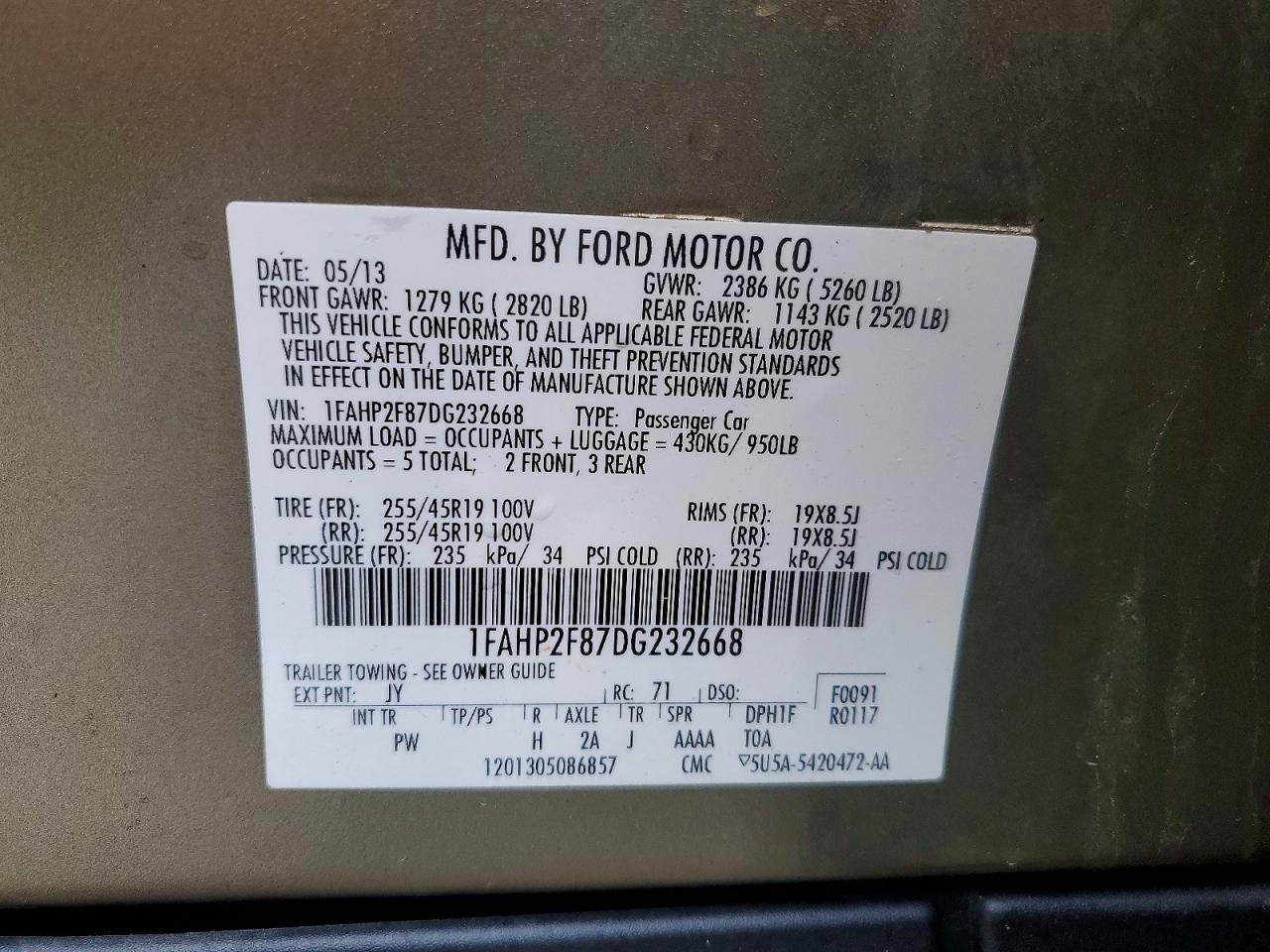 2013 Ford Taurus Limited