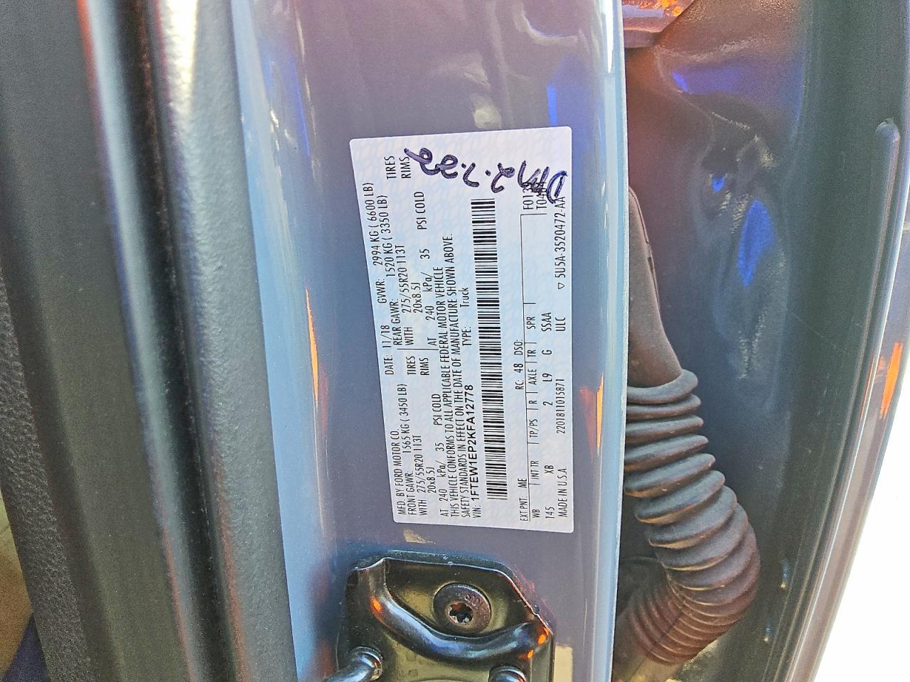 2019 Ford F150 Supercrew