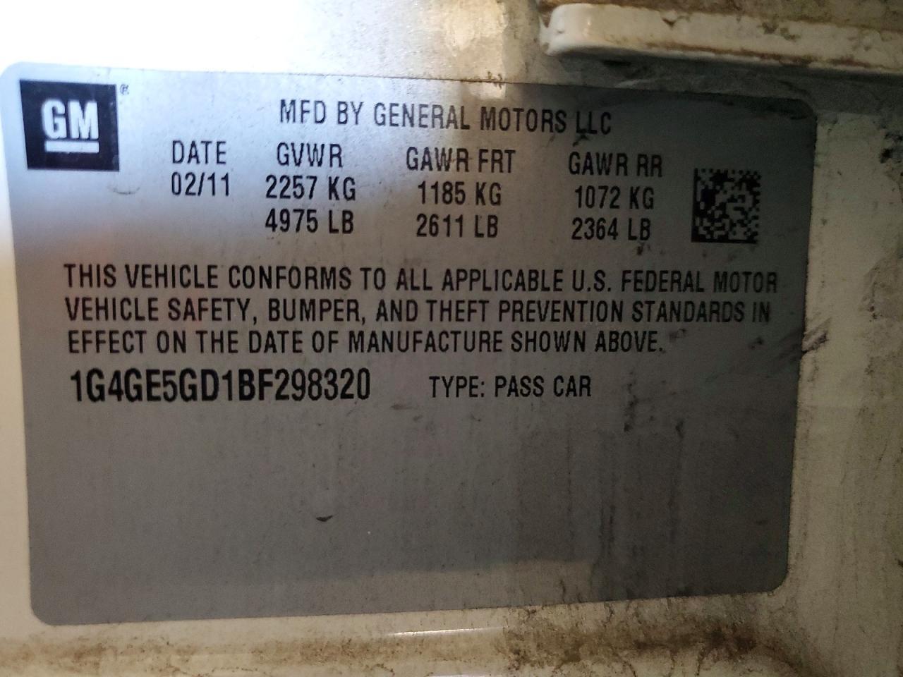 2011 Buick Lacrosse cxs