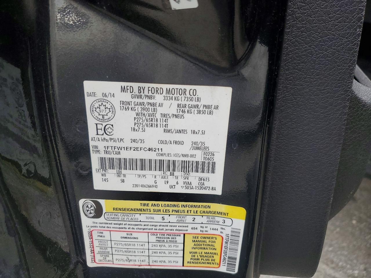 2014 Ford F150 Supercrew