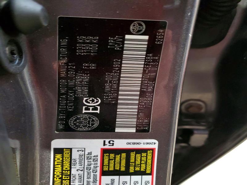 2022 Toyota Camry se 4DR