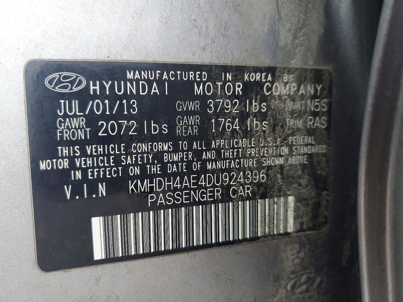2013 Hyundai Elantra Limited