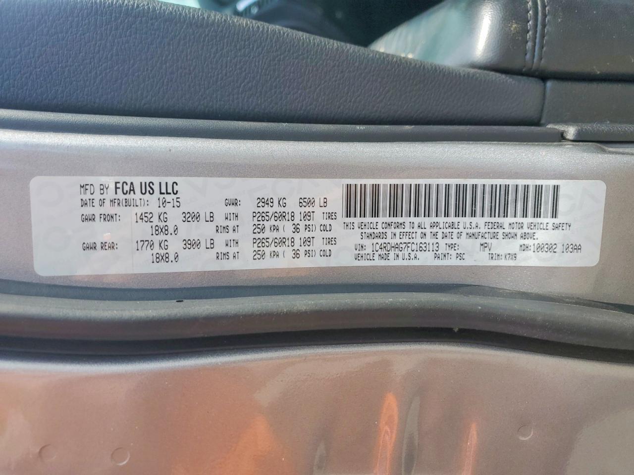 2015 Dodge Durango sxt