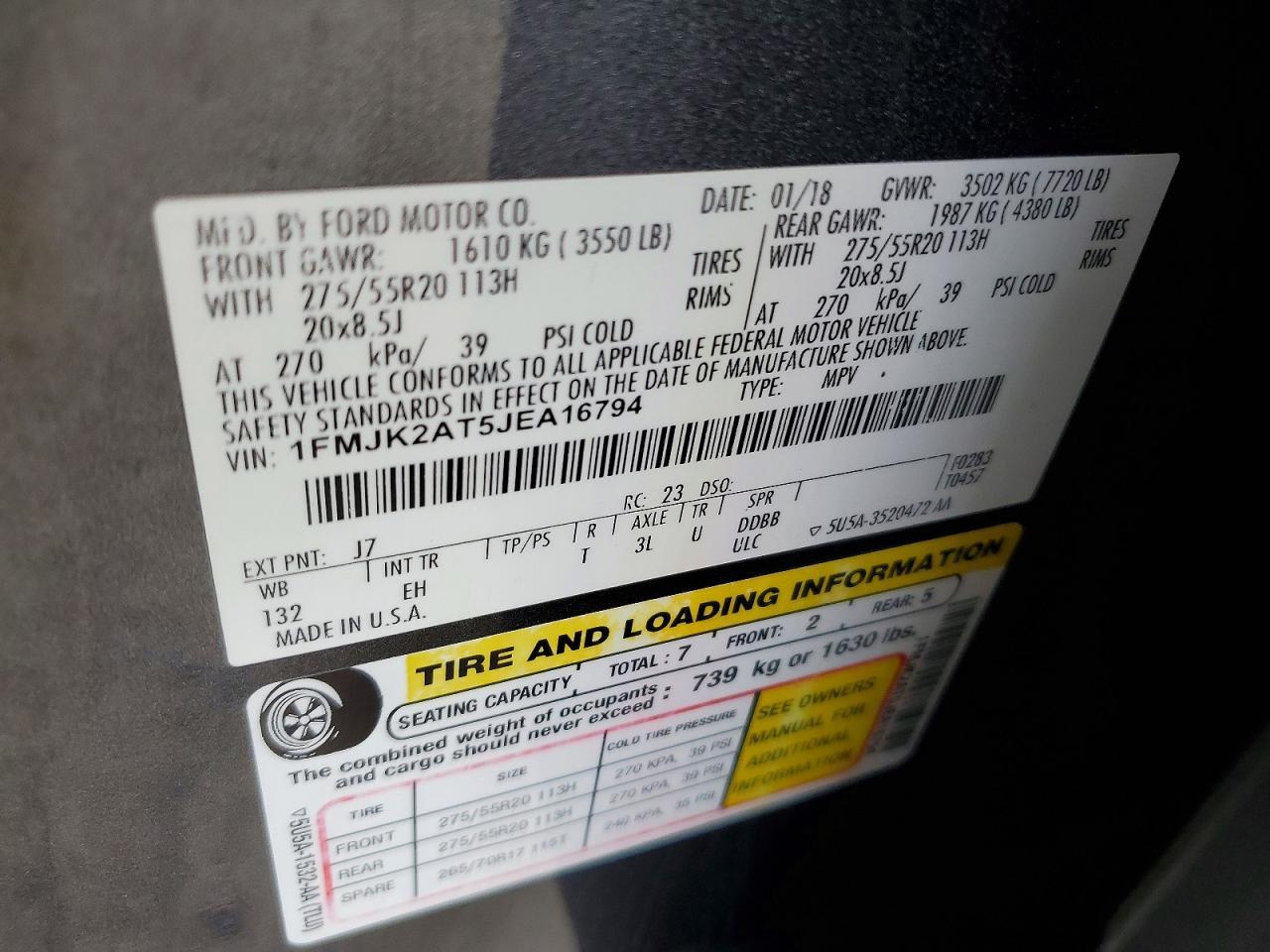 2018 Ford Expedition max Limited