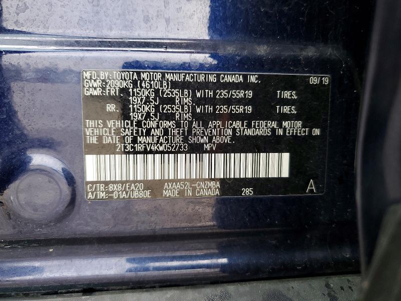 2019 Toyota Rav4 xle Premium