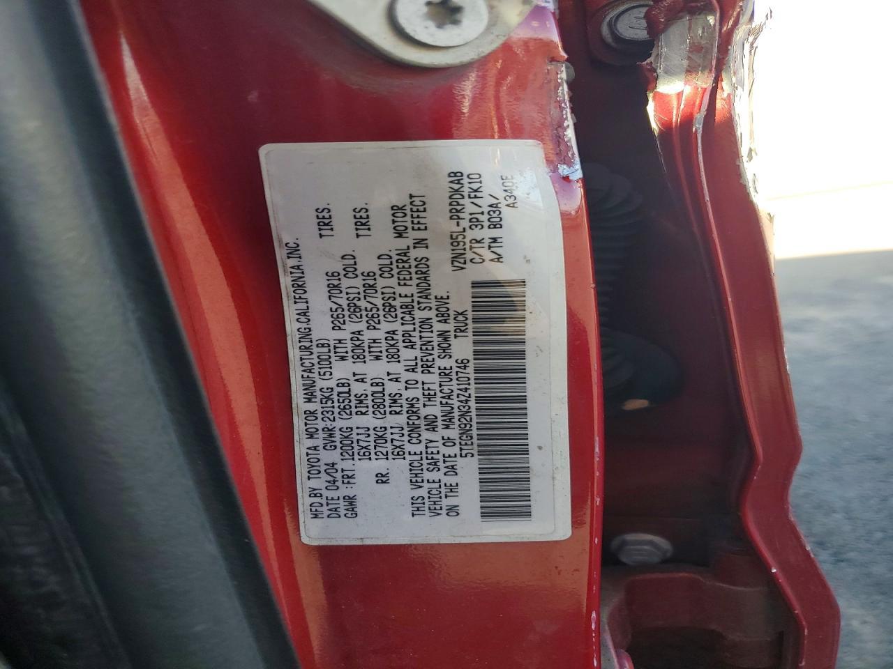 2004 Toyota Tacoma Prerunner V6