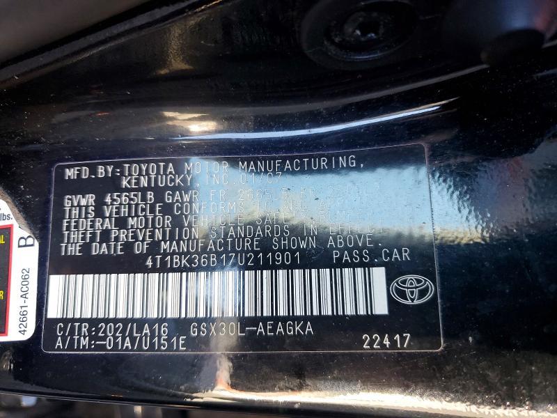 2007 Toyota Avalon xls