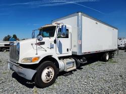 Salvage trucks for sale at Fresno, CA auction: 2019 Peterbilt 348 BOX Truck