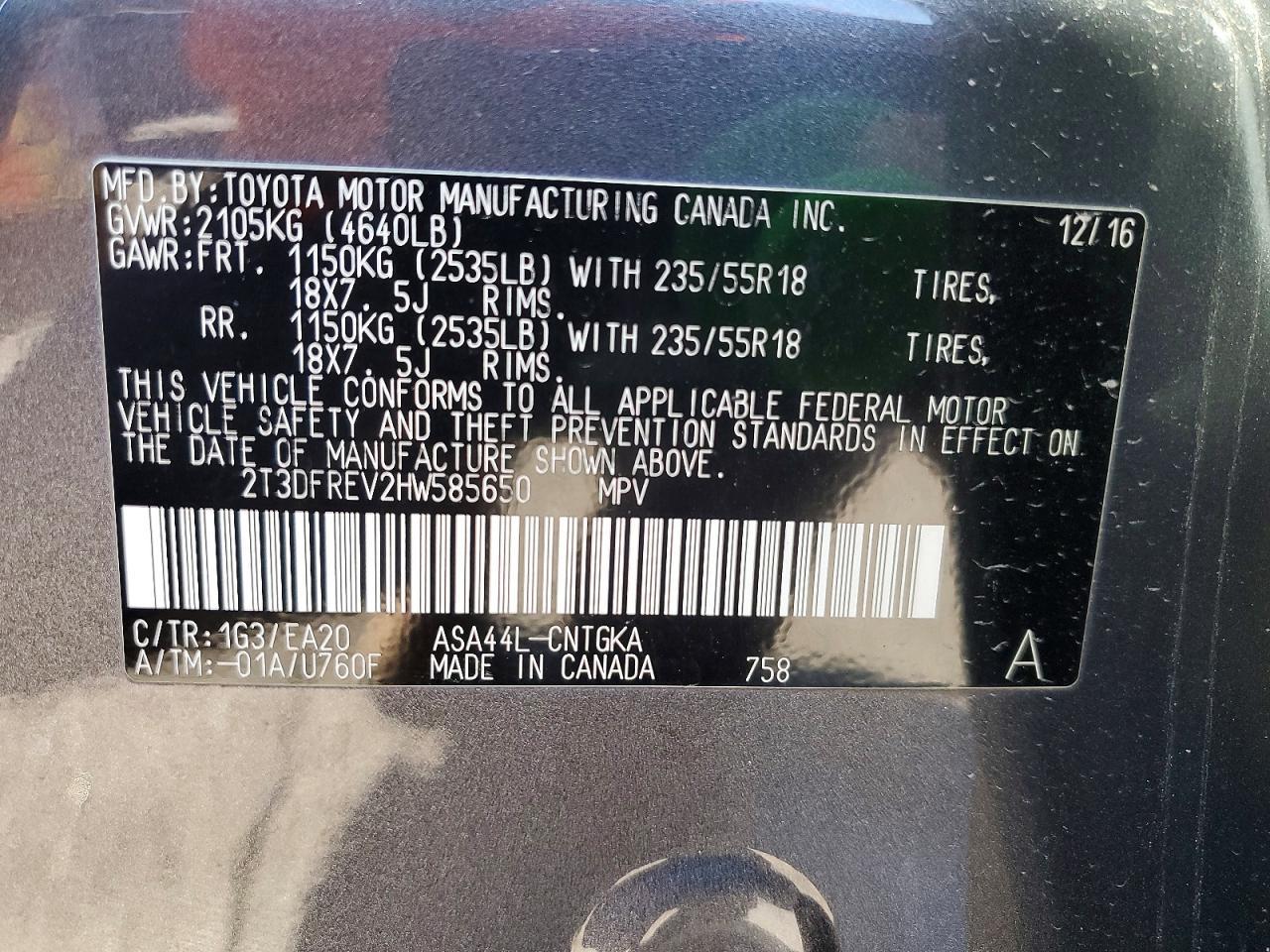 2017 Toyota Rav4 Limited