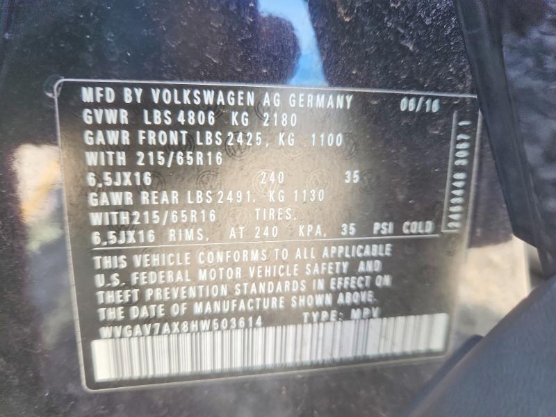 2017 Volkswagen Tiguan s