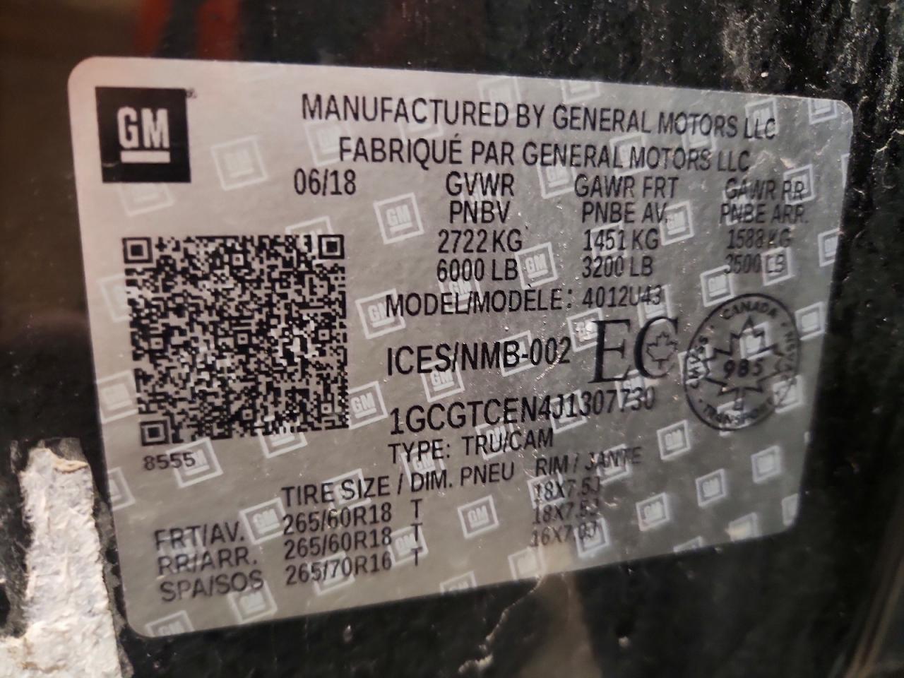 2018 Chevrolet Colorado LT