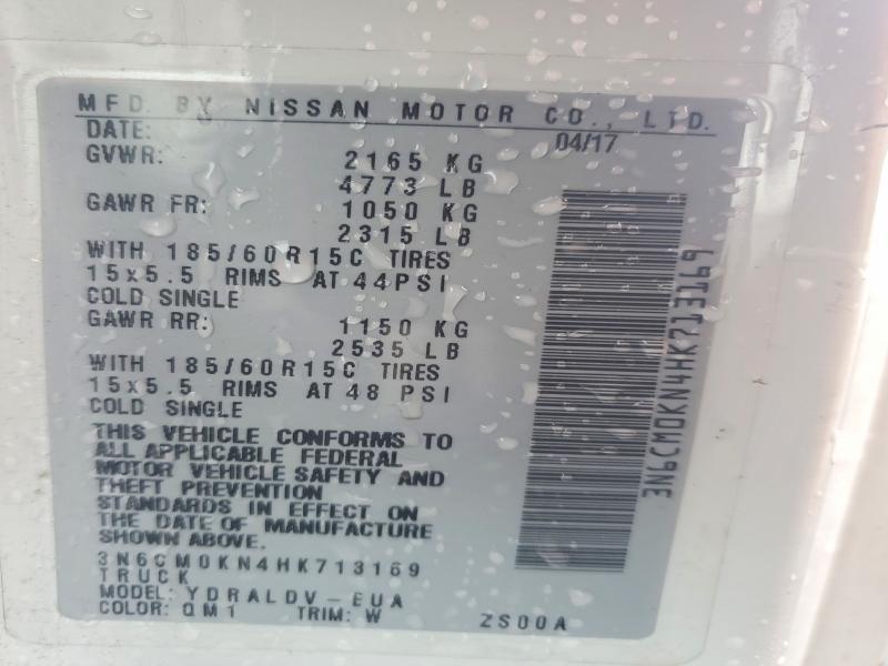 2017 Nissan NV200 Utility / Service Van