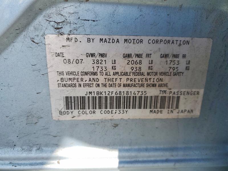 2008 Mazda 3 I