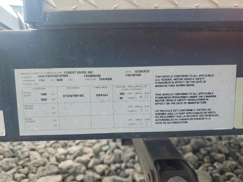 2022 Forest River Flagstaff Camping Trailer