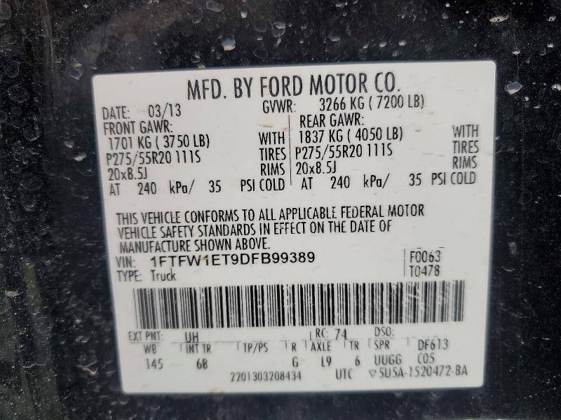 2013 Ford F150 Supercrew