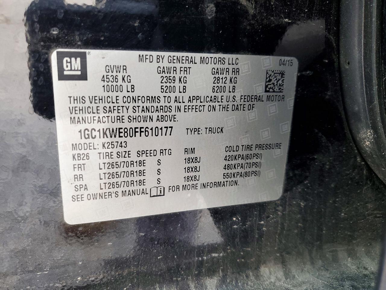 2015 Chevrolet Silverado K2500 Heavy Duty LTZ