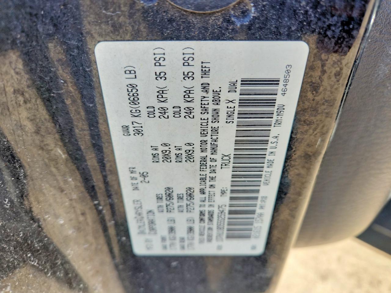 2005 Dodge RAM 1500 ST