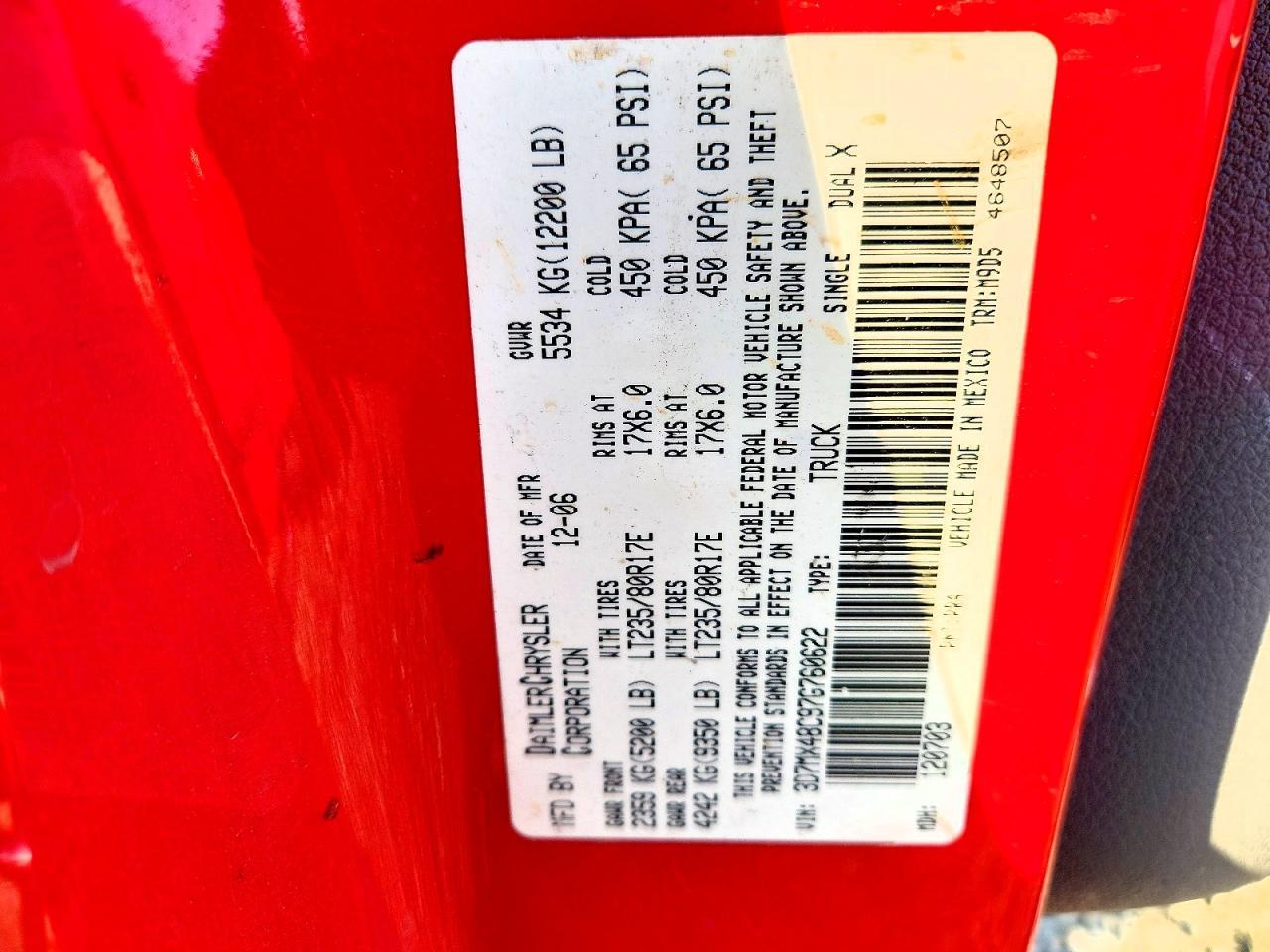 2007 Dodge RAM 3500 ST