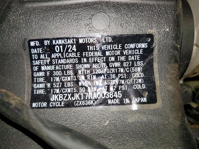 2024 Kawasaki ZX636 K