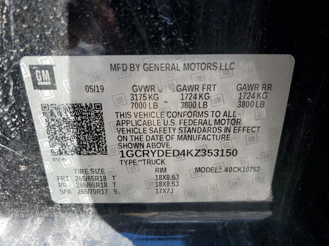 2019 Chevrolet Silverado K1500 LT