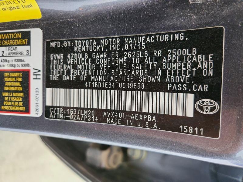 2015 Toyota Avalon Hybrid Limited