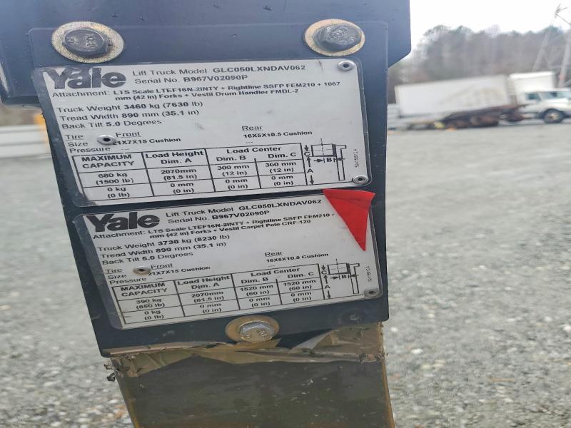 2016 Yale GLC050LXNDAV062 Forklift