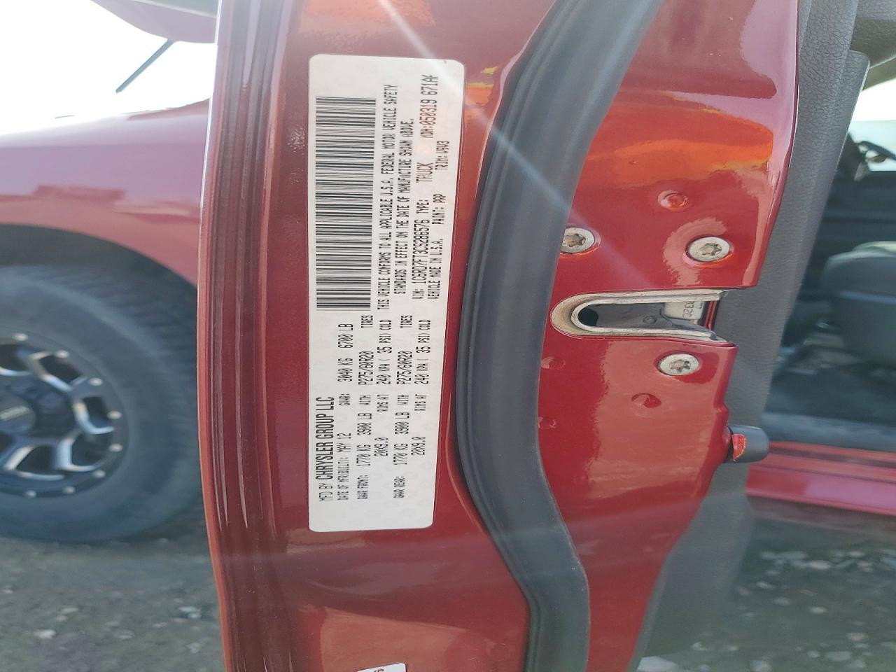 2012 Dodge RAM 1500 ST