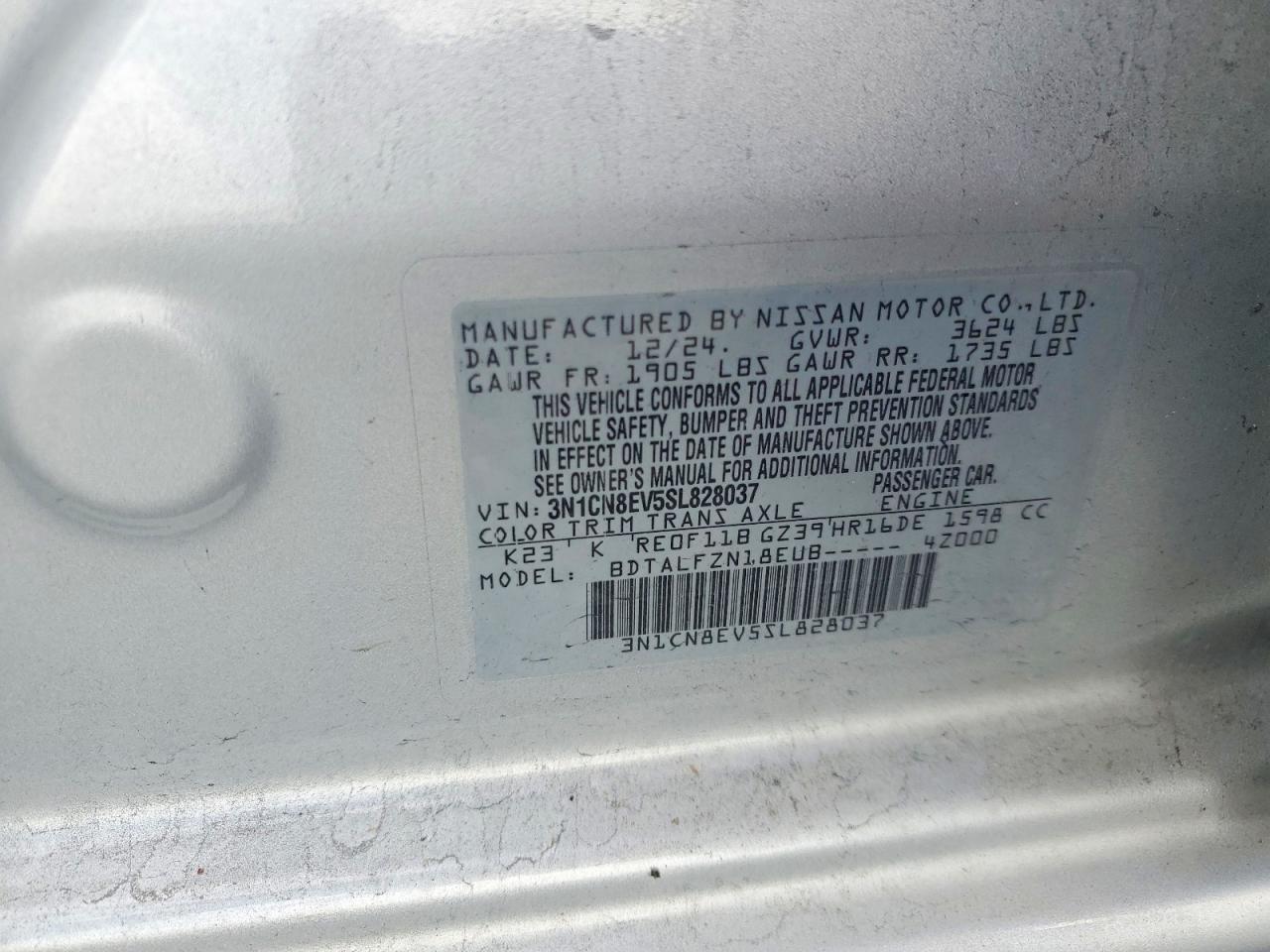 2025 Nissan Versa sv
