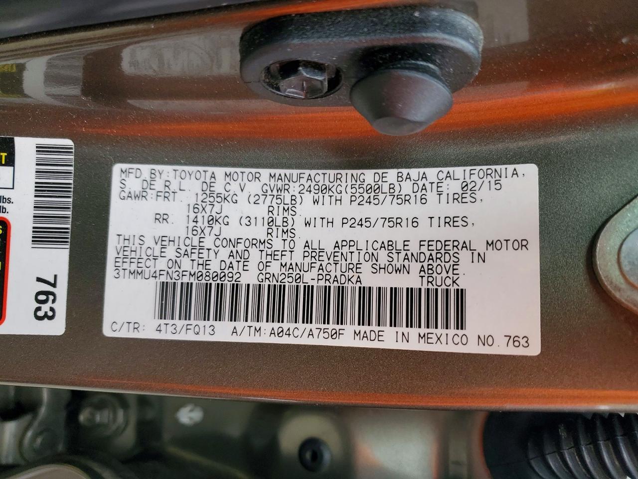 2015 Toyota Tacoma V6