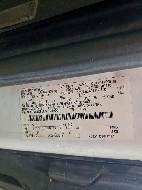 2020 Ford Transit 350 Delivery Van