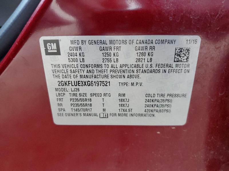 2016 GMC Terrain slt