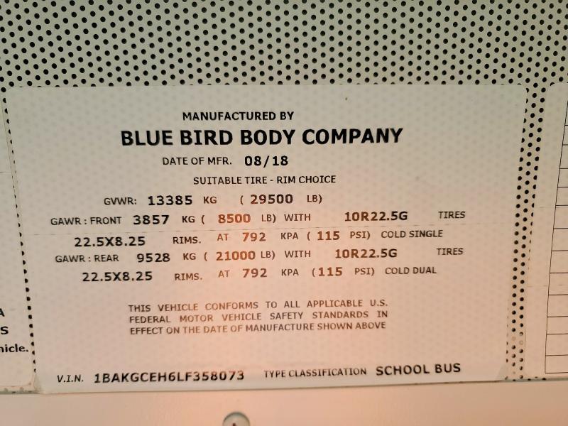 2020 Blubird School bus / Transit bus