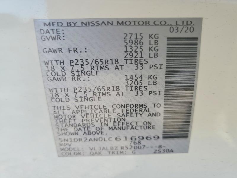 2020 Nissan Pathfinder s