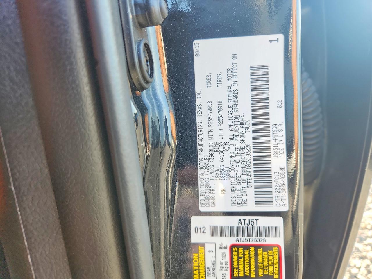 2016 Toyota Tundra SR5