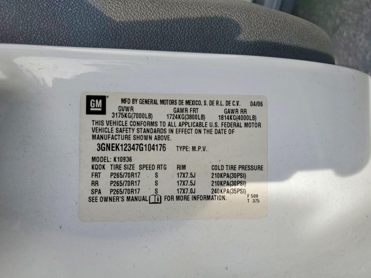 2007 Chevrolet Avalanche K1500
