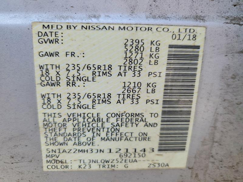 2018 Nissan Murano sv