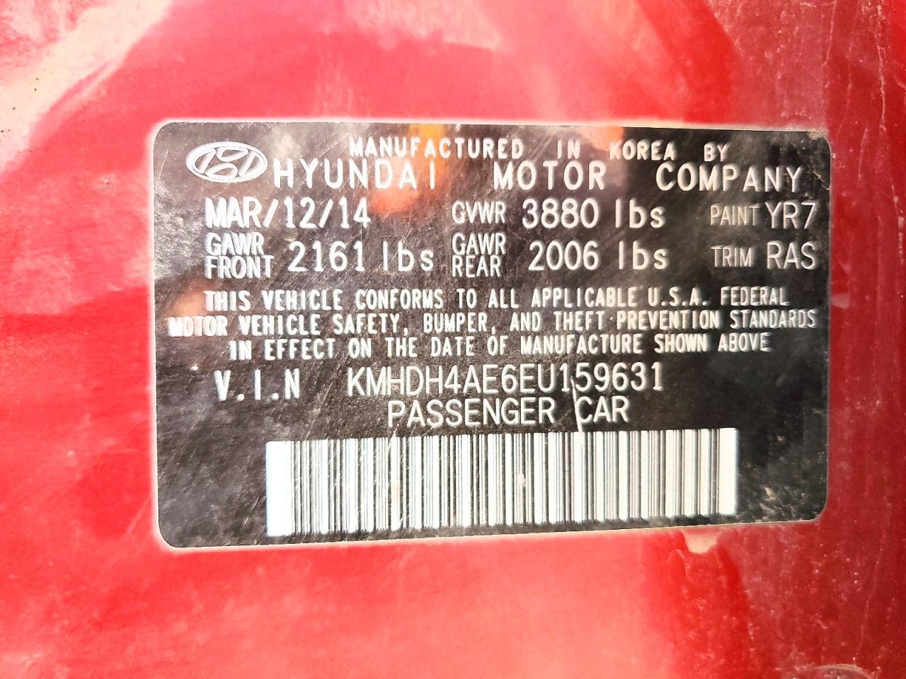 2014 Hyundai Elantra se