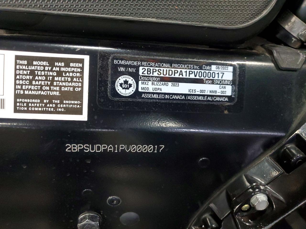 2023 Skidoo MXZ