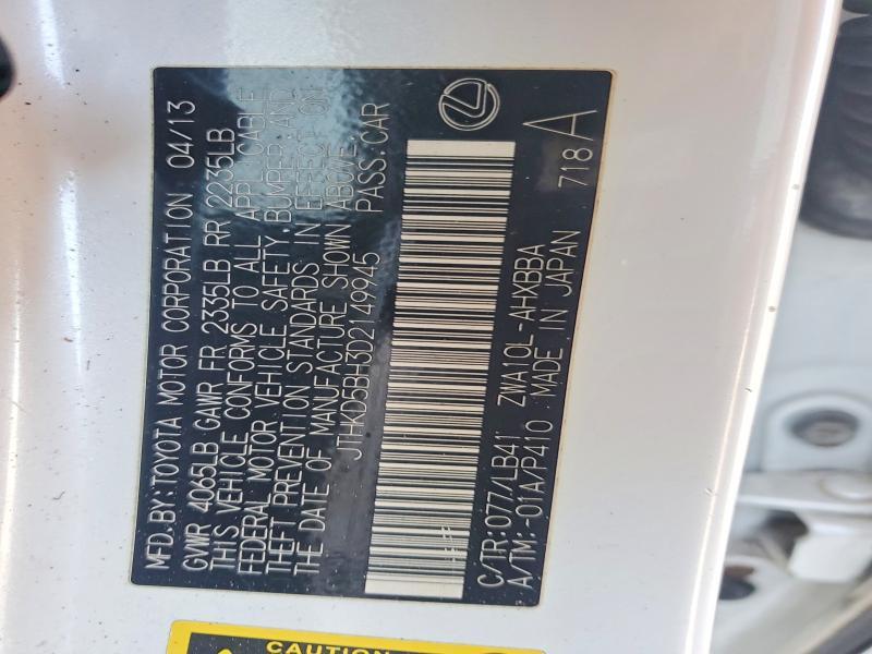 2013 Lexus Ct 200h Base