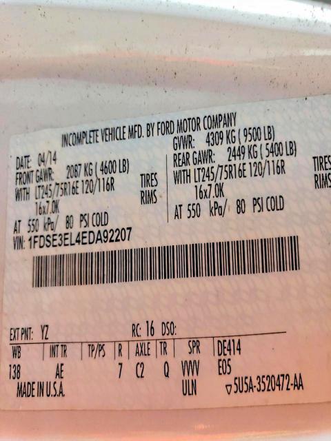 2014 Ford E350 van With Bucket Lift