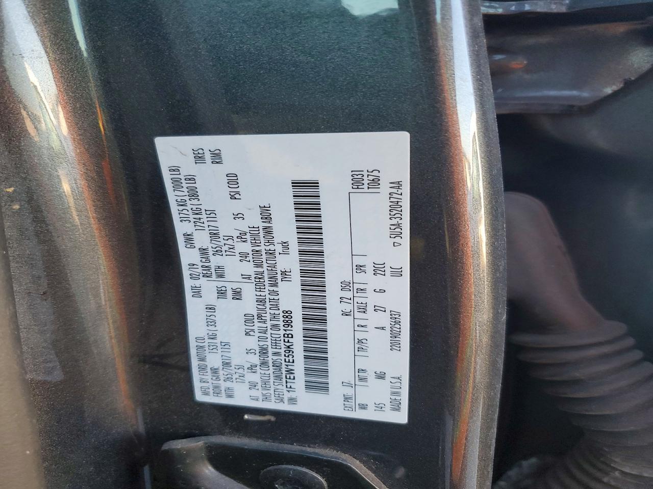 2019 Ford F150 Supercrew