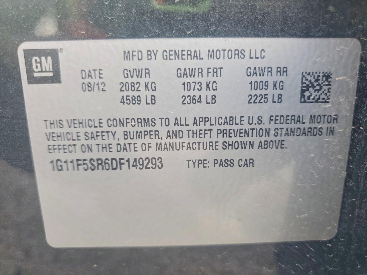 2013 Chevrolet Malibu 2LT