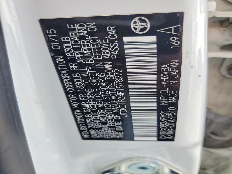 2015 Toyota Prius c two